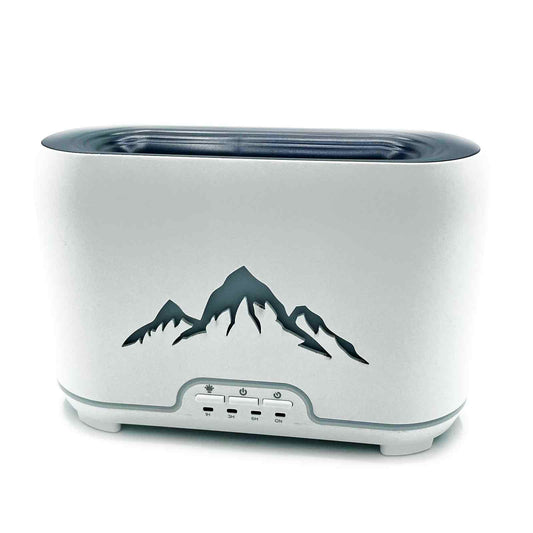 Himalaya Aroma Diffuser – USB-C – Fernbedienung – Flammeneffekt