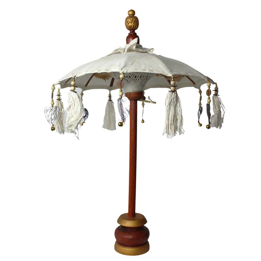 Bali Huisdecoratie Paraplu - Doek - Naturel - 40cm