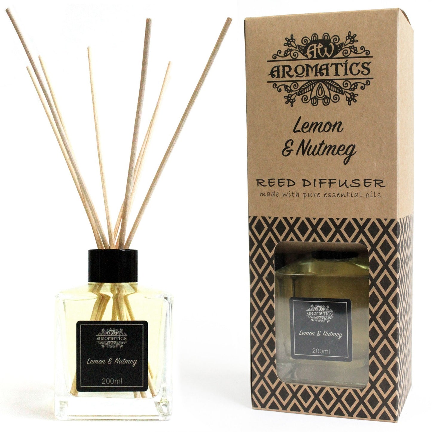 200ml Zitrone & Muskatnuss ätherisches Öl-Diffuser