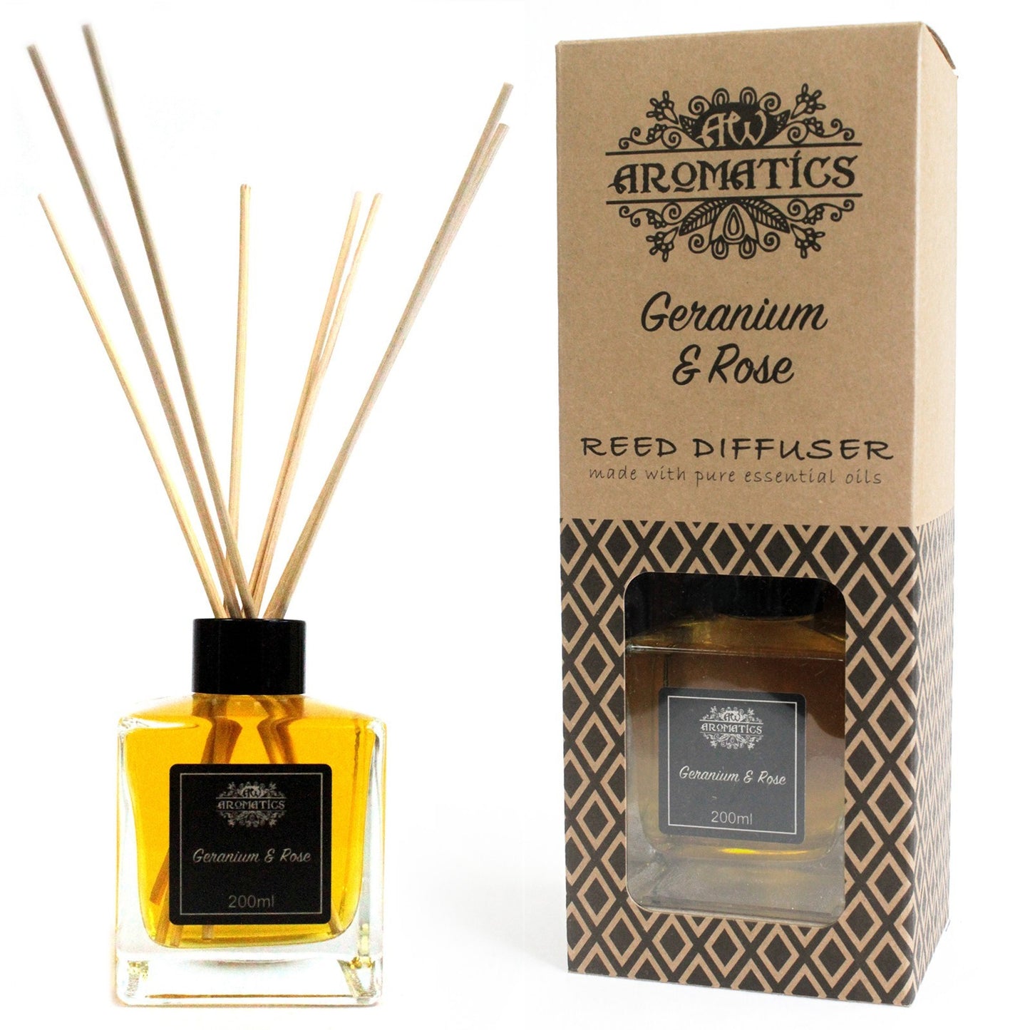 200ml Geranie & Rose ätherisches Öl-Diffuser