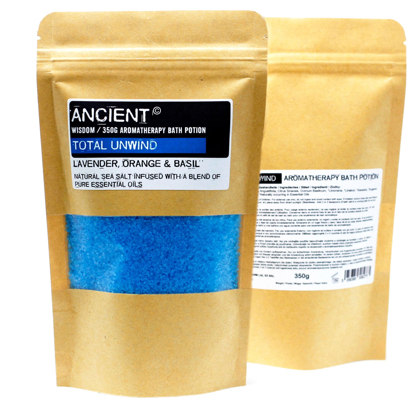 Aromatherapie Badeelixier im Kraftpapierbeutel 350g - Komplett entspannen