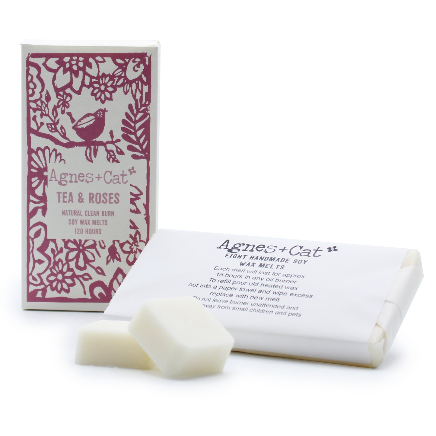 Doos van 8 Wax Smeltjes - Thee + Rozen