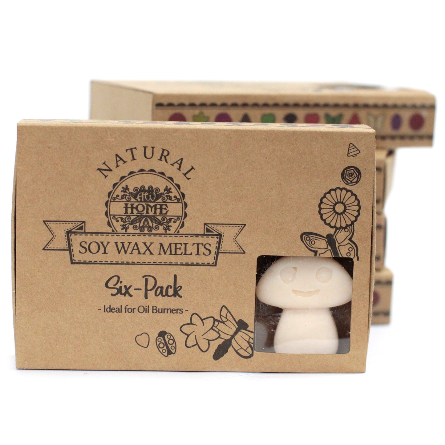 Cadeauset van 6 Wax Smeltjes - Vanille Muskaatnoot
