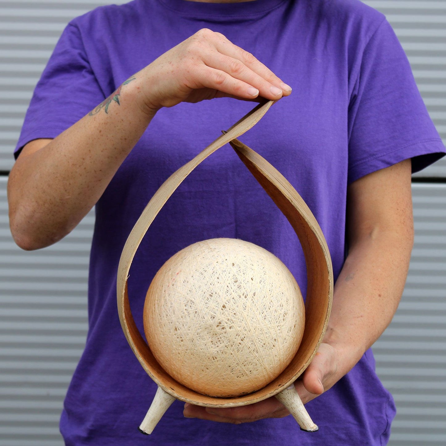 Natürliche Kokosnusslampe - Natürliche Überlappung