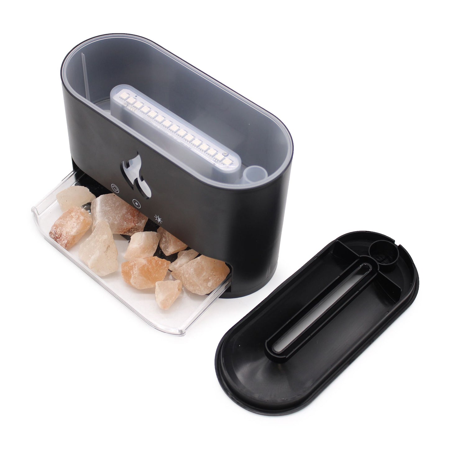 Blaze Aroma Diffuser - Himalayan Salt Chamber - USB-C - Flame Effect (Salt included)