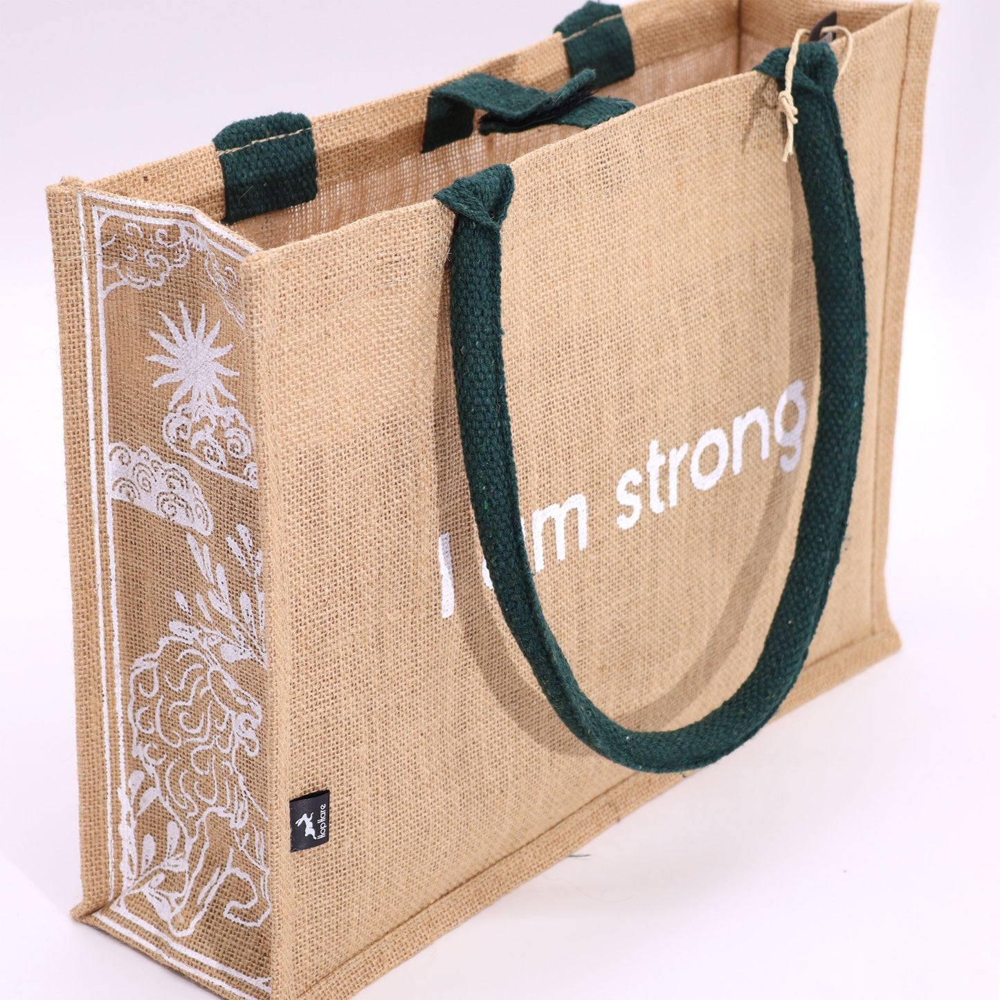 Hop Hare Jute Big Bag - Ich bin stark