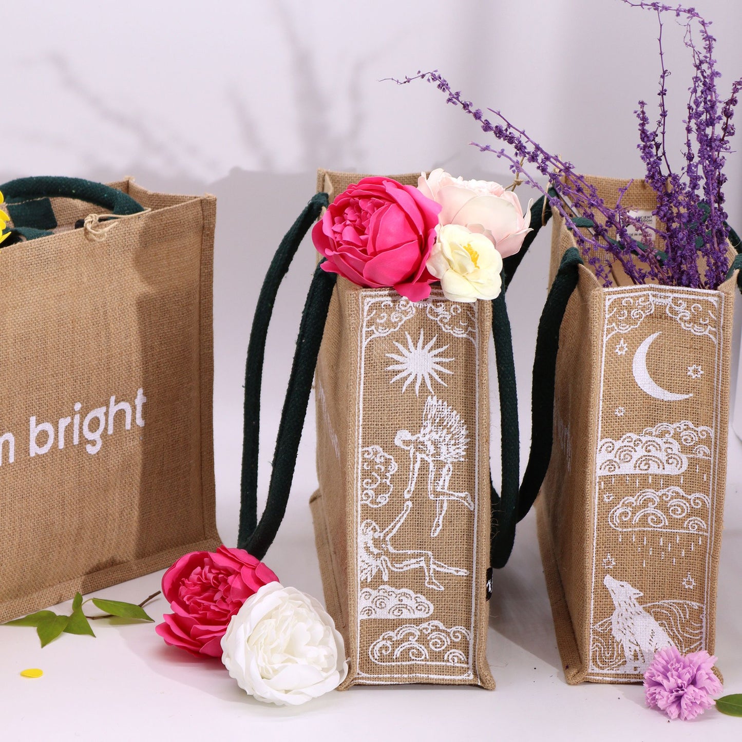 Hop Hare Jute Big Bag - Ich bin mutig