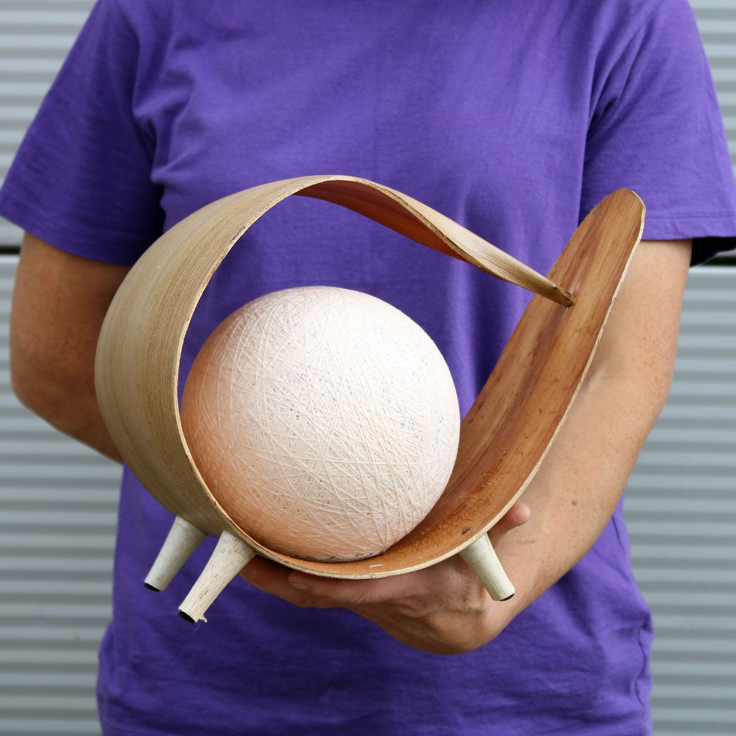 Natürliche Kokosnusslampe - Natürliche Schlaufe