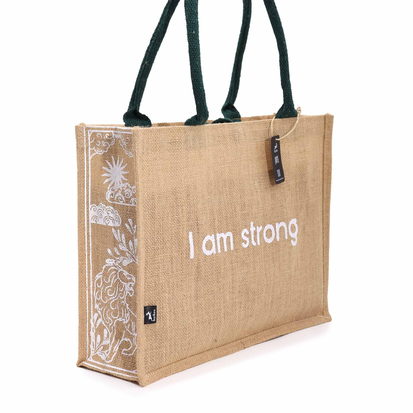 Hop Hare Jute Big Bag - Ich bin stark