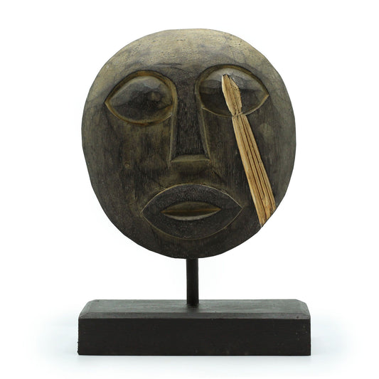 Timor Stammes-Dekomasker - Antik 27x20cm