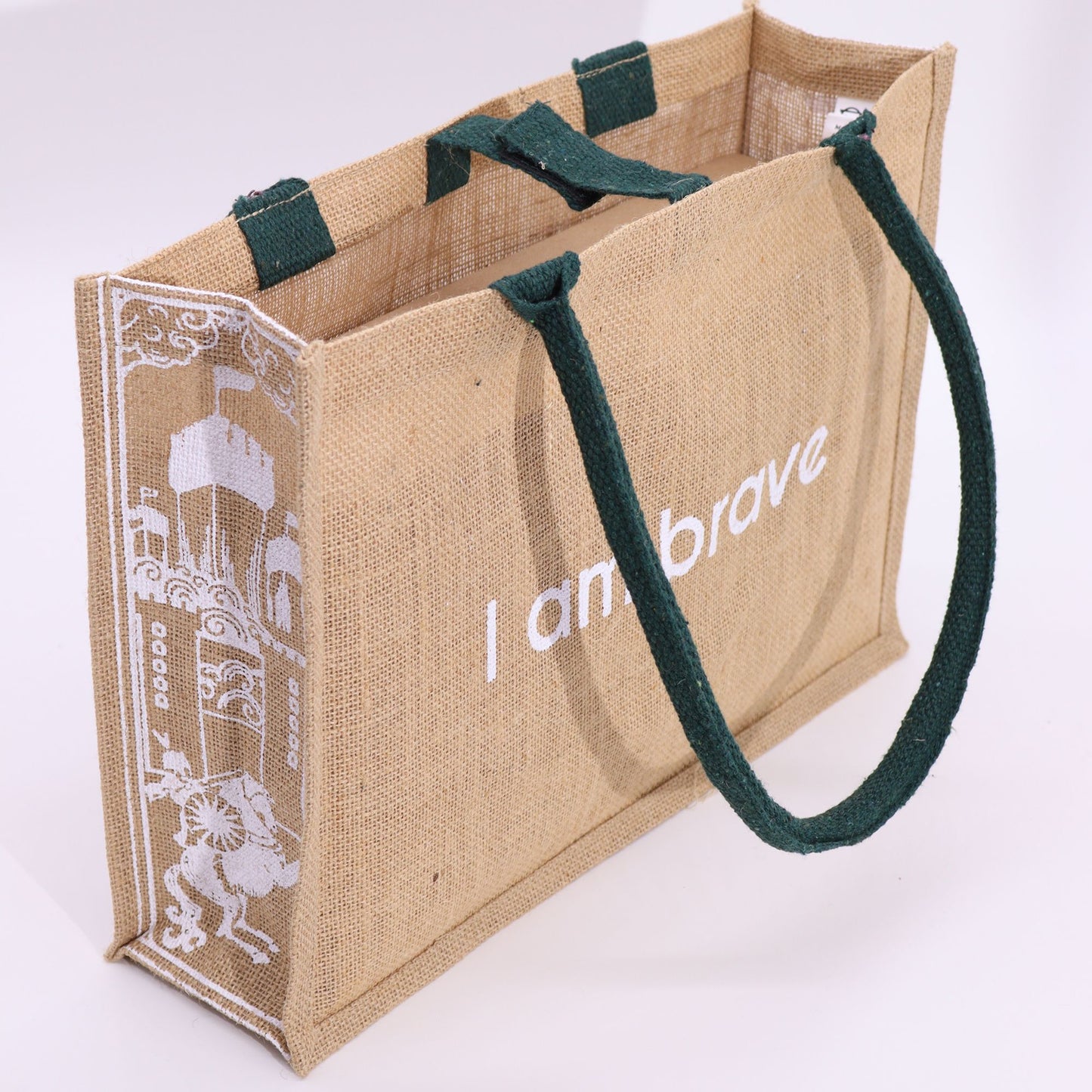 Hop Hare Jute Big Bag - Ich bin mutig
