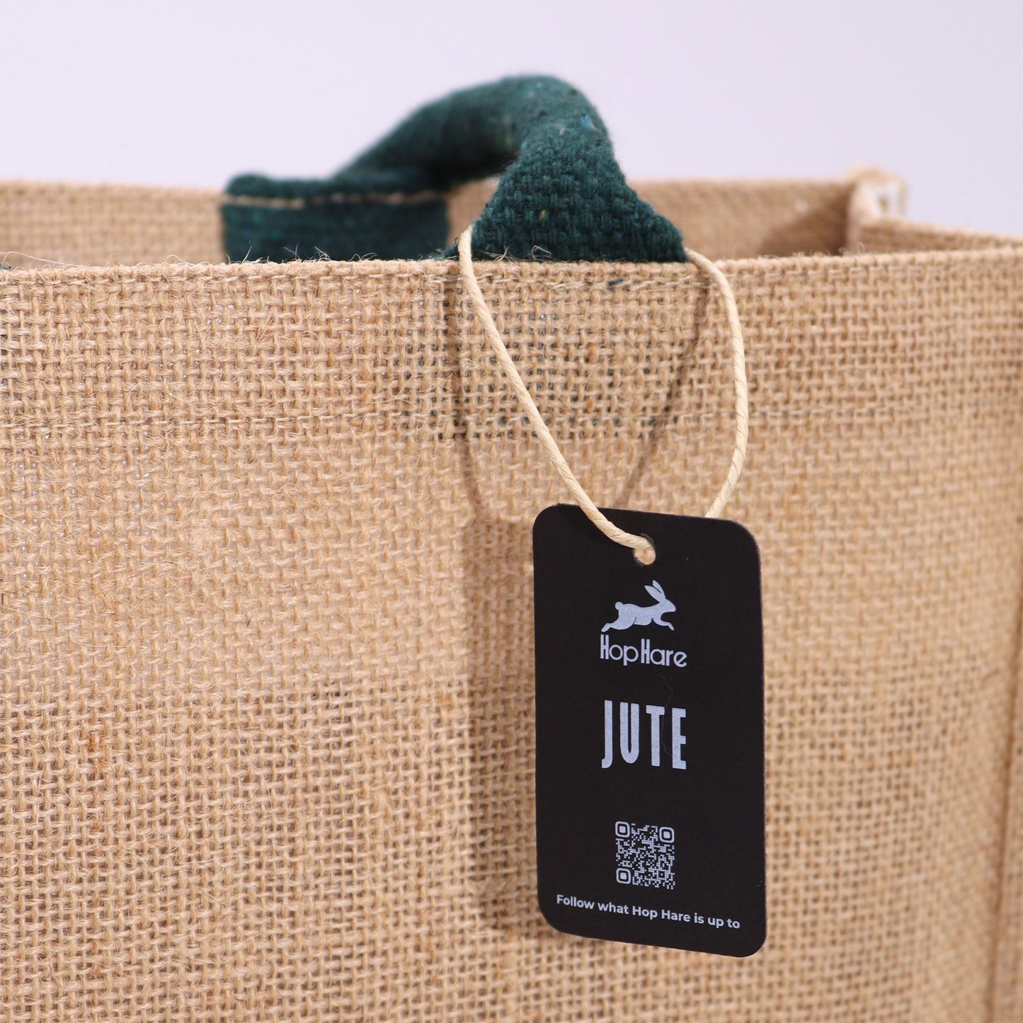 Hop Hare Jute Big Bag - Ich bin geliebt