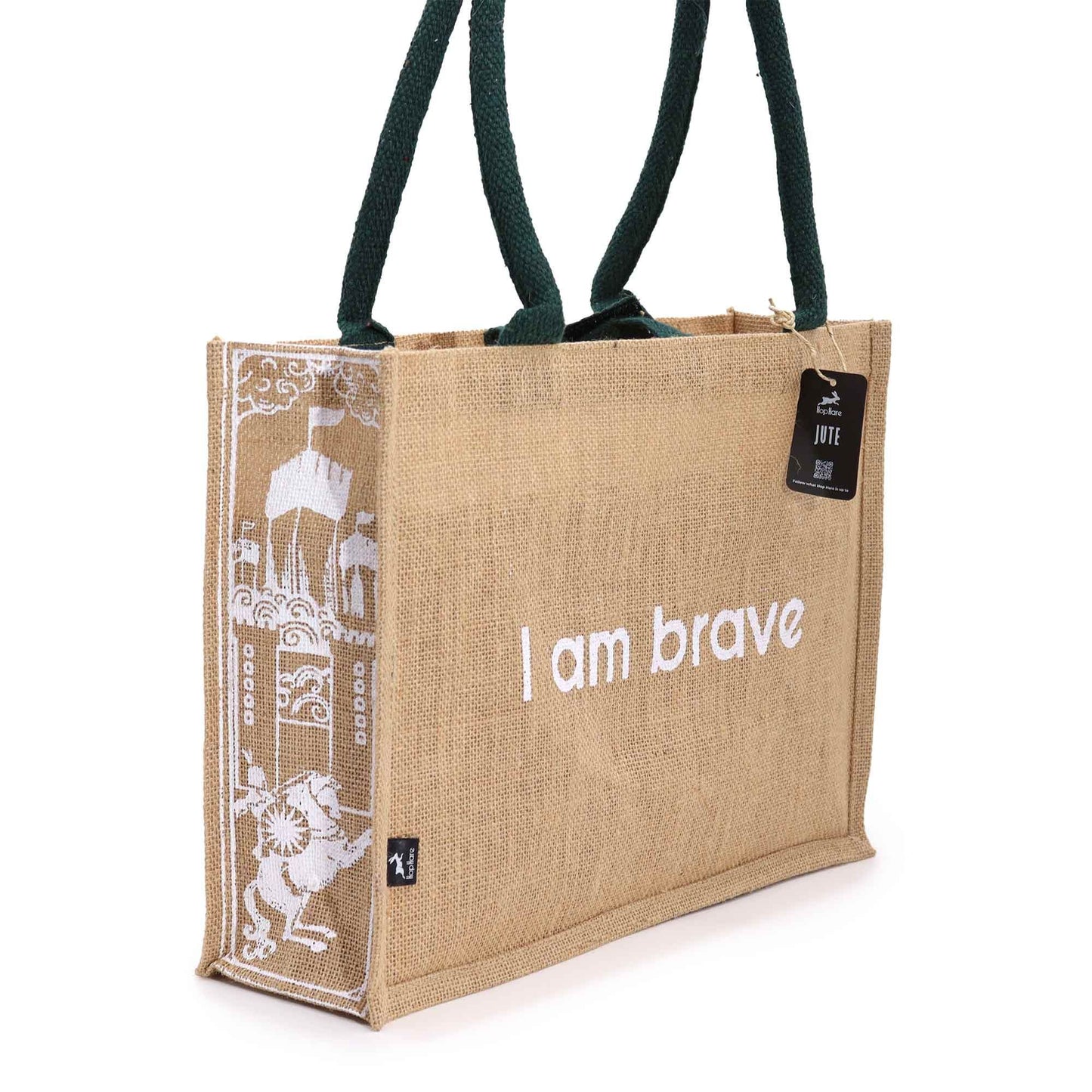 Hop Hare Jute Big Bag - Ich bin mutig