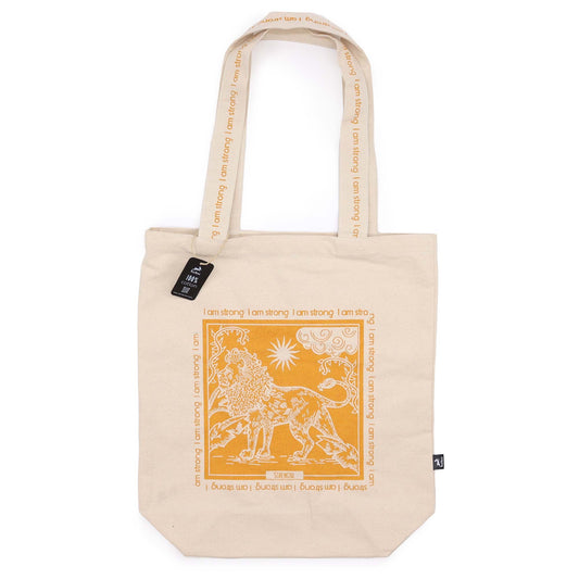 Hop Hare Tote Bag - Ich bin stark - Baumwollcanvas