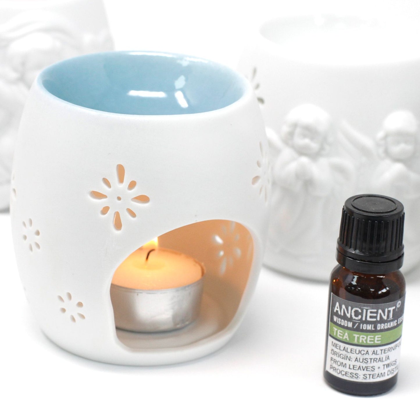 1X Cherubs Oil Burner - Assorted Design 4 Colours