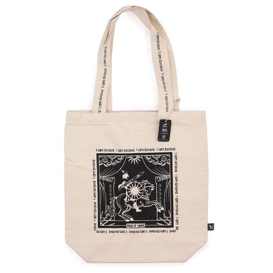 Hop Hare Tote Bag - Ich bin mutig - Baumwollcanvas