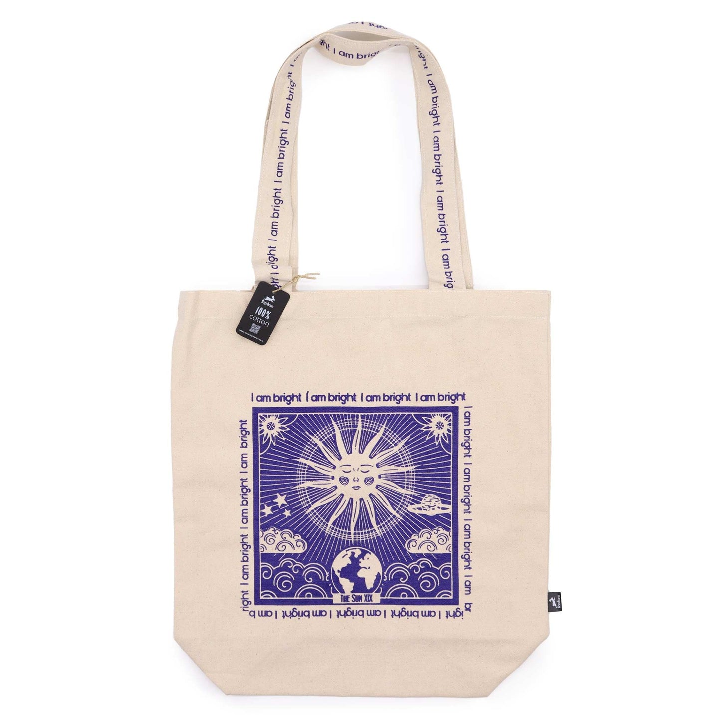 Hop Hare Tote Bag - Ich bin hell - Baumwollcanvas