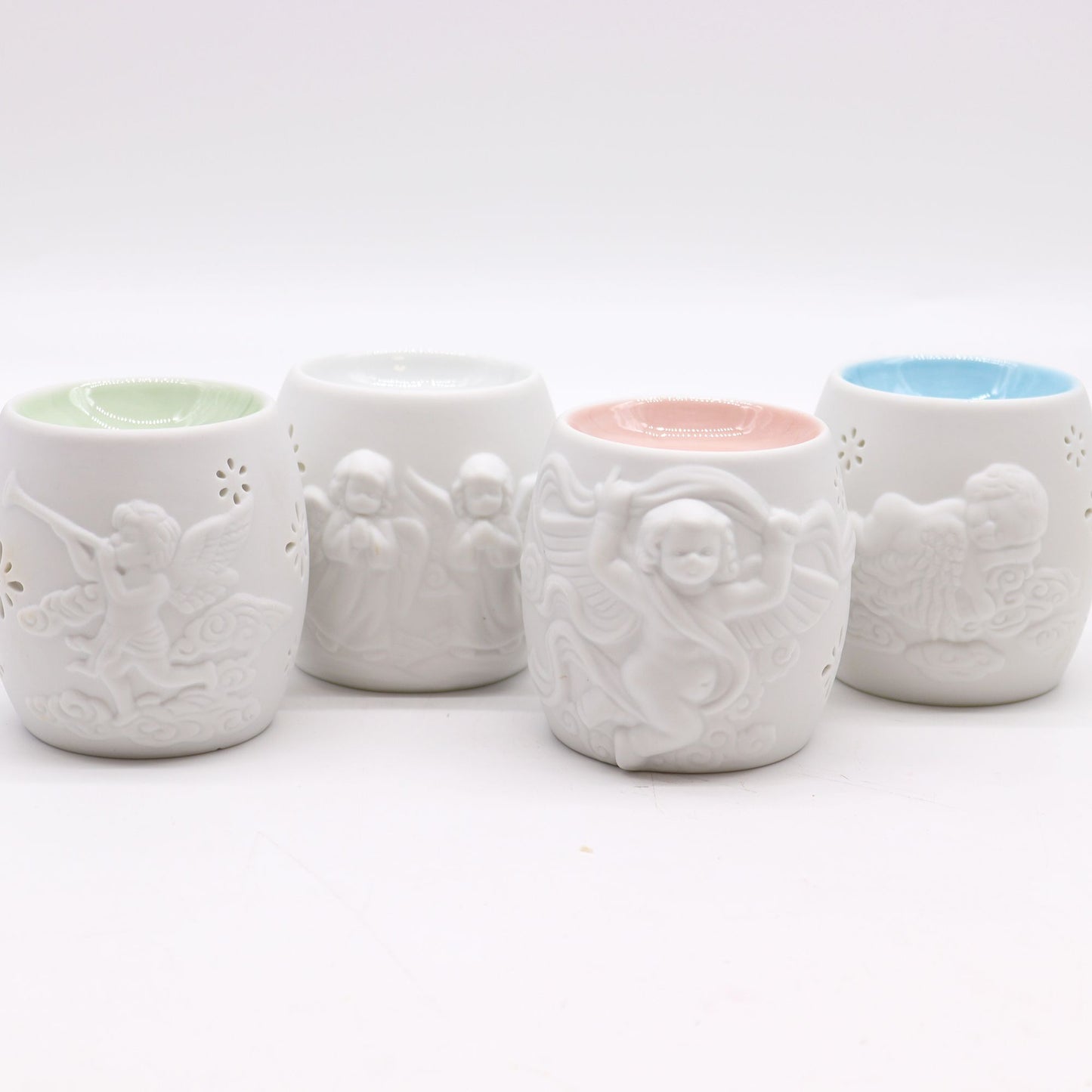 1X Cherubs Oil Burner - Assorted Design 4 Colours