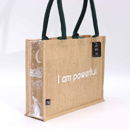 Hop Hare Jute Big Bag - Ich bin stark