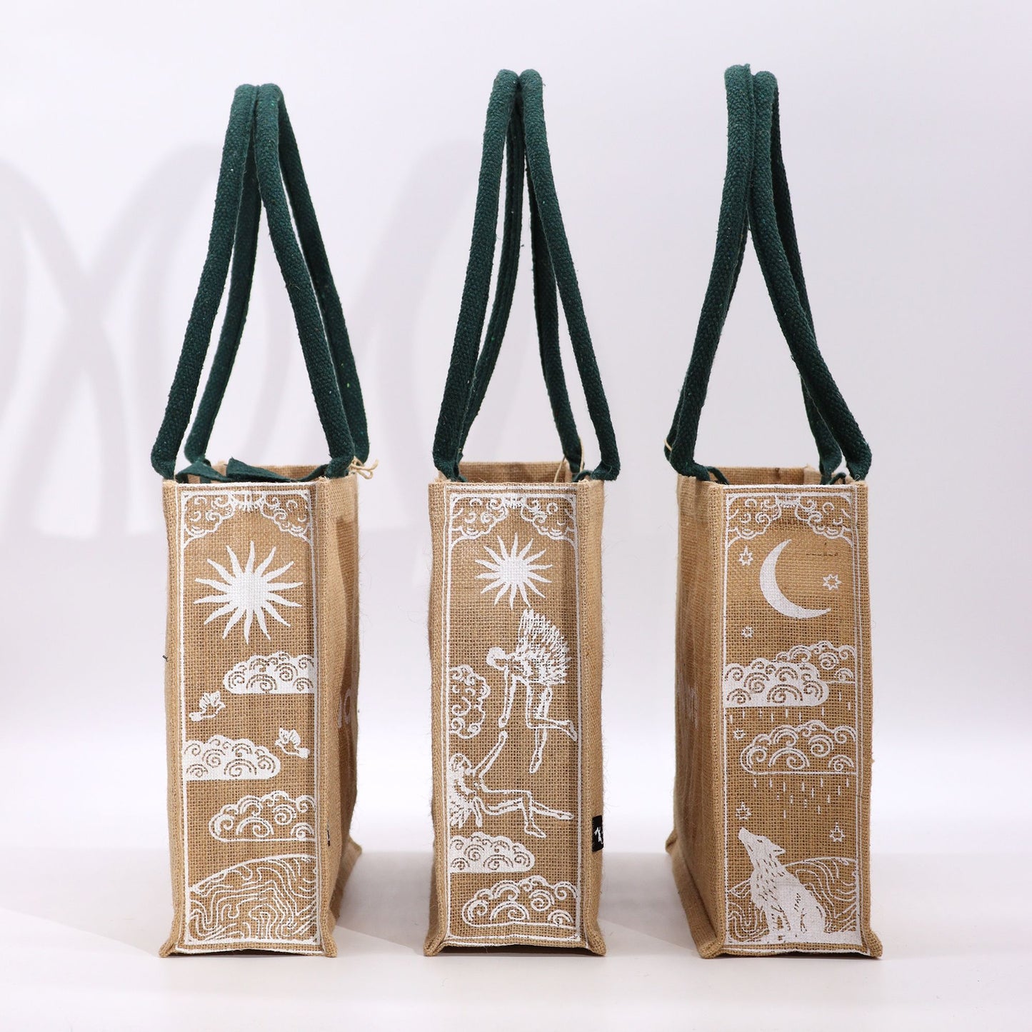 Hop Hare Jute Big Bag - Ich bin geliebt
