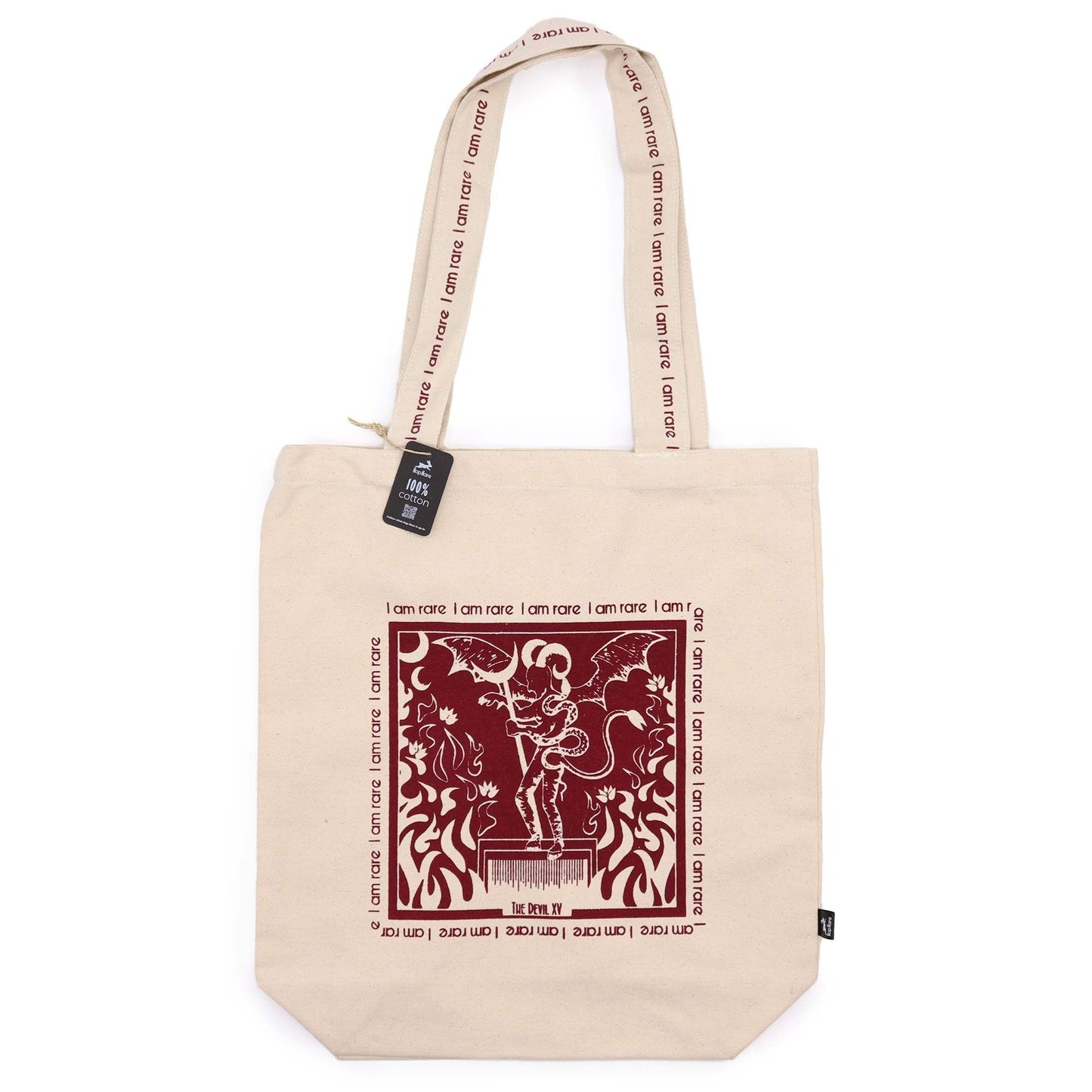 Hop Hare Tote Bag - I am Rare - Cotton canvas