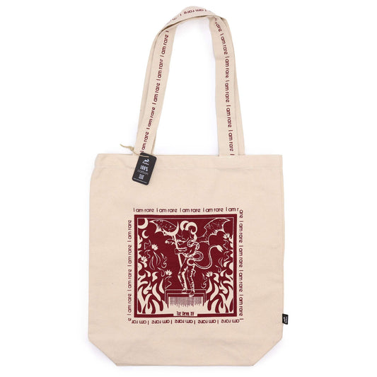Hop Hare Tote Bag - Ich bin selten - Baumwollcanvas