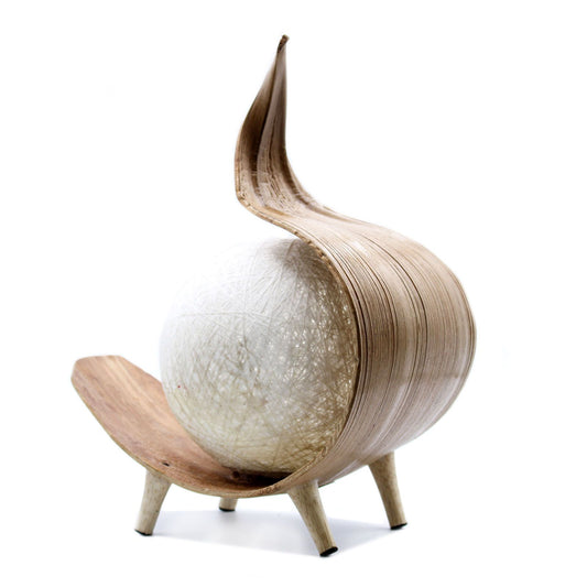 Natürliche Kokosnusslampe - Schokoladen-Drehung
