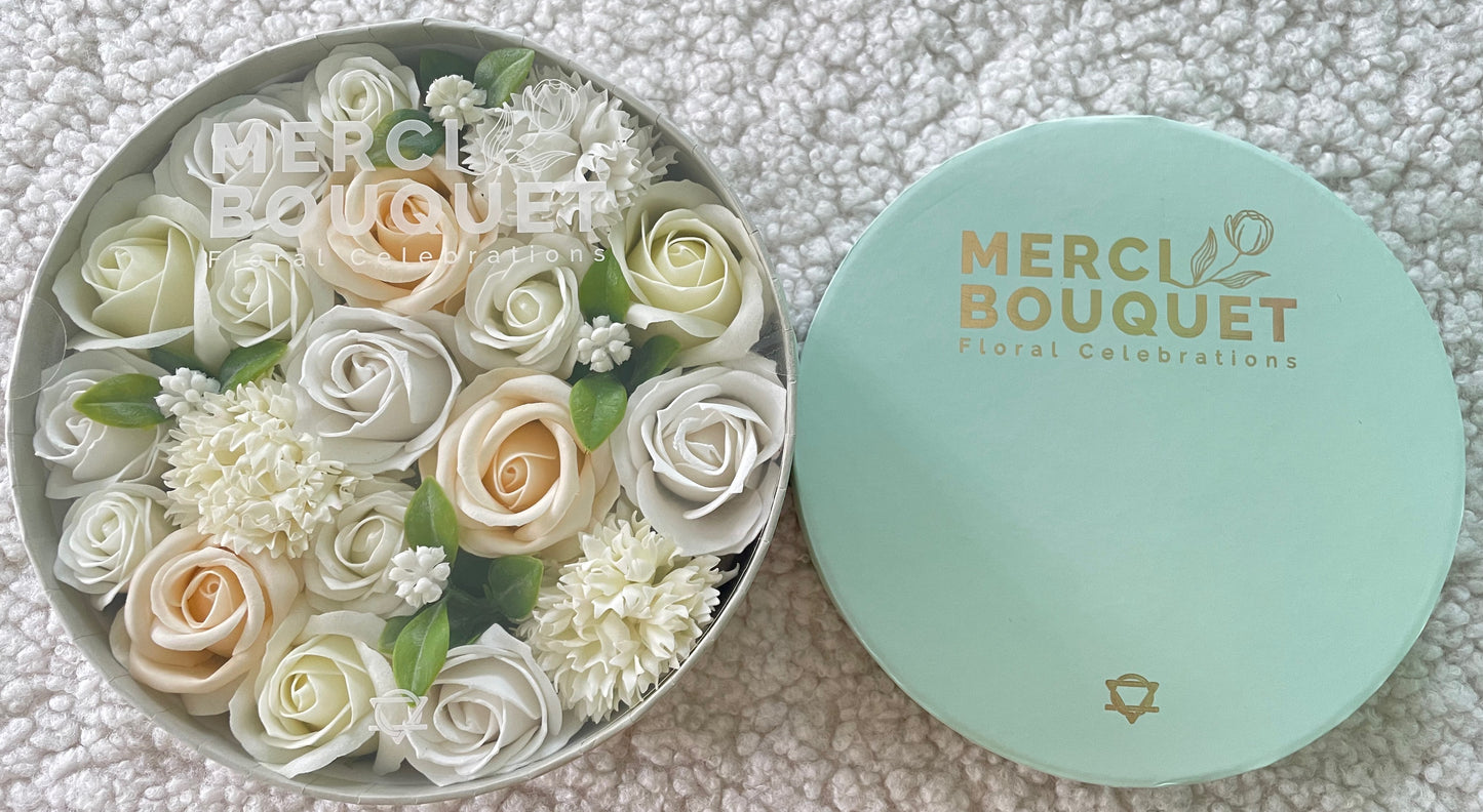 Round Box - Wedding Blessings - White & Ivory